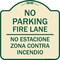 Signmission No Estacione Zona Contra Incendio Heavy-Gauge Aluminum Architectural Sign, 18" H, TG-1818-23848 A-DES-TG-1818-23848 - alternate 1